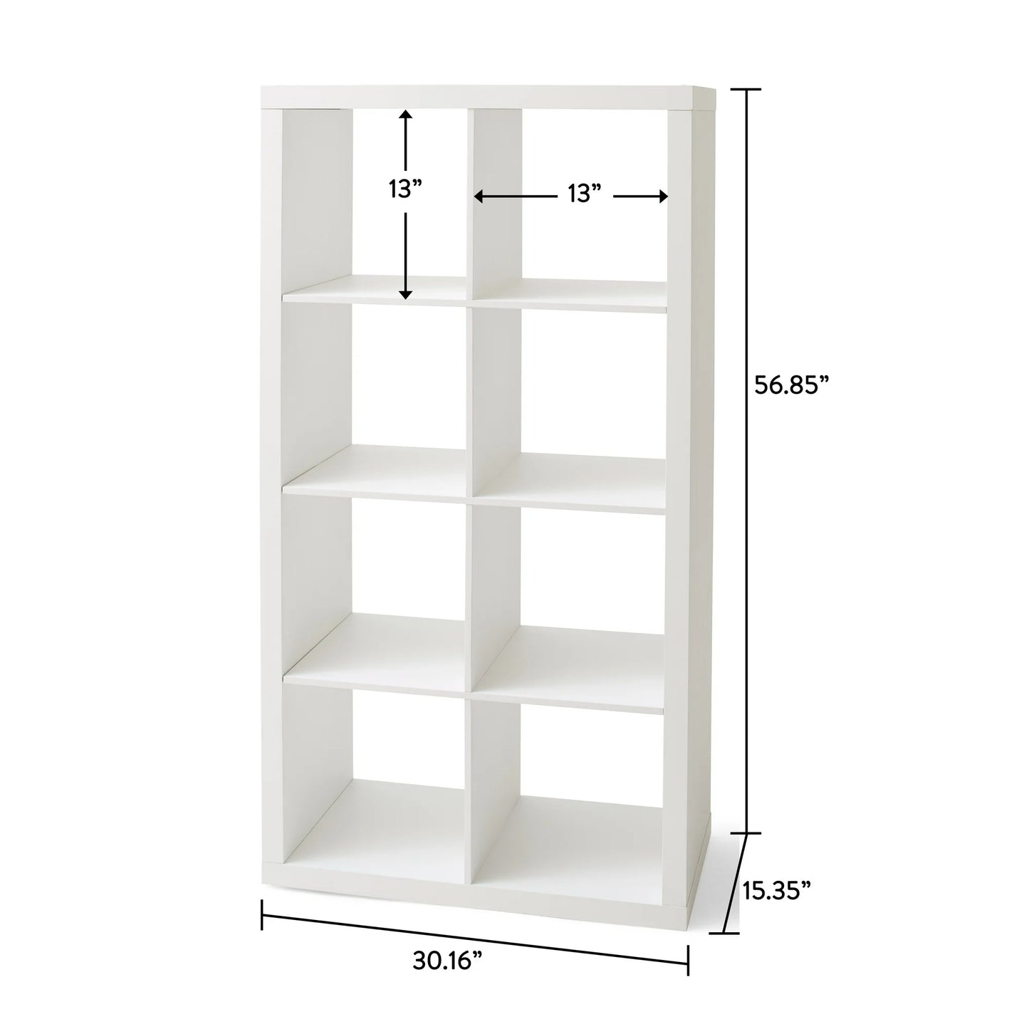 Better Homes & Gardens 8-Cube Storage Organizer, White Texture